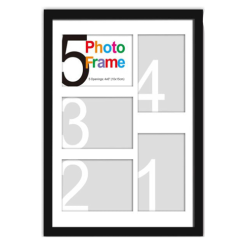 Collage Photo Frame 5-Openings 12X16 Blc-wholesale