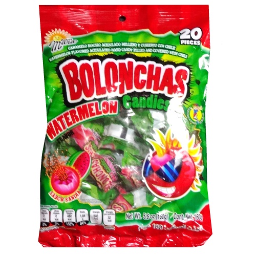 D.M Bolonchas Watermelon Candy 4.5oz-wholesale D.M Bolonchas Watermelon Candy 4.5oz-wholesale