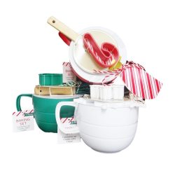 X-Mas Baking Set 3pk 16oz Asst Clrs-wholesale