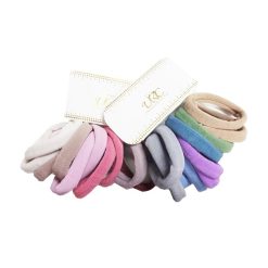 Hair Elastic Bands 10pc Asst Clrs-wholesale