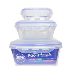 Food Storage Cont Square 3pk Asst Size-wholesale