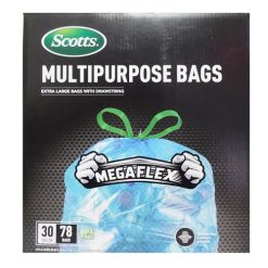 Scotts Trash Bags 78ct 30gl Clear Blue-wholesale