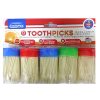 Toothpicks 5pk 150pc Each Asst Clr Tops-wholesale