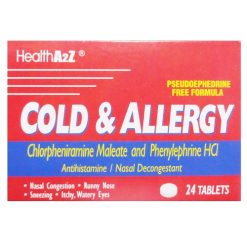 Health A2z Cold & Allergy Tables 24ct-wholesale