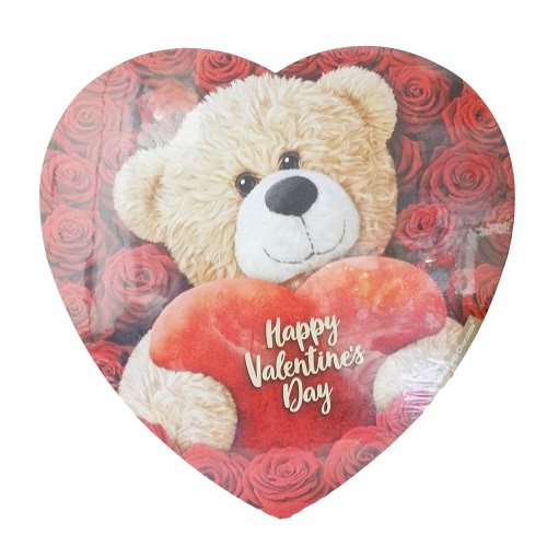 Elmers Teddy Bear W-Heart Chocolate 12oz-wholesale Elmers Teddy Bear W-Heart Chocolate 12oz-wholesale