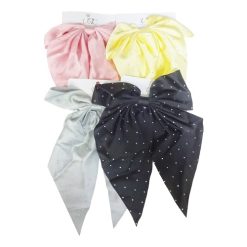 Hair Metal Clips W-Bow Asst Clrs-wholesale