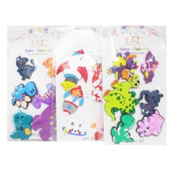 Shoe Charms 6pc Asst-wholesale
