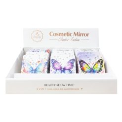 Compact Mirror Square Butterfly Design-wholesale