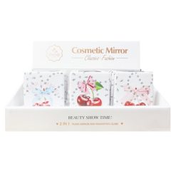 Compact Mirror Square Cherry Design-wholesale