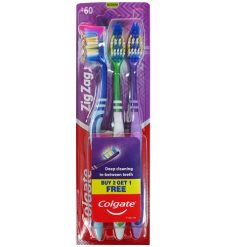 Colgate Toothbrush 3pk Md Zig Zag-wholesale