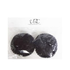 Hair Donut Bun 2pk Black-wholesale