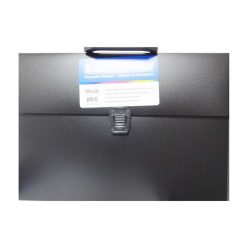 Documents Case Plastic Handle Black-wholesale