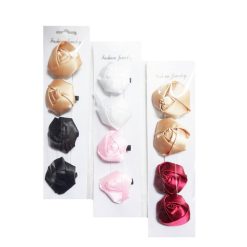 Hair Metal Clip 4pk Asst Clrs-wholesale