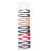 Hair Metal Snaps 10pc Asst Clrs-wholesale