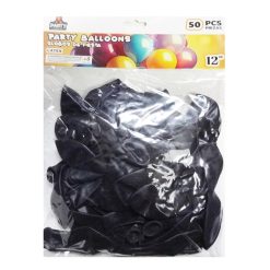 Balloons 50ct 12in Black-wholesale