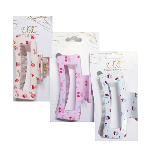 Hiar Clip 1pk Cherry Design-wholesale Hiar Clip 1pk Cherry Design-wholesale