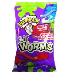 ***Warheads Sour Lil Worms 1.41oz Displa-wholesale