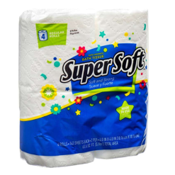 Super Soft Bath Tissue 4pk 2-Ply 143ct-wholesale
