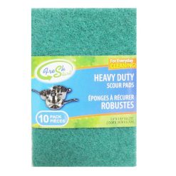 Fresh Start Scour Pads HD 10pk Green-wholesale