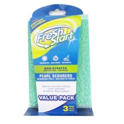 Fresh Start Pearl Scourers 3pk Asst-wholesale