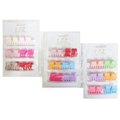 Hair Clips 12pc Mini Asst Clrs-wholesale