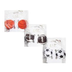 Hair Clips 2pk Sports Asst-wholesale