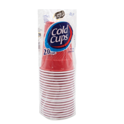 Cold Cups Red 18oz 20ct-wholesale
