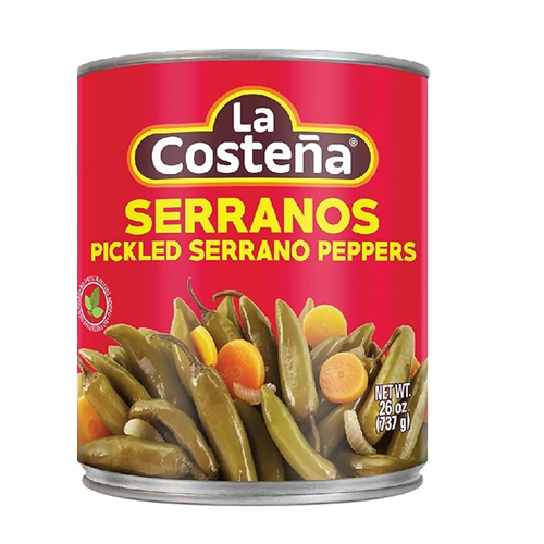 La Costeña Serranos Peppers 26oz-wholesale La Costeña Serranos Peppers 26oz-wholesale