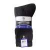 Mens Crew Socks 3pk 10-13 Black-wholesale