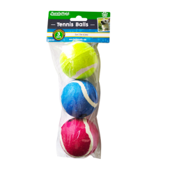 Pet Tennis Balls 3pk Asst-wholesale