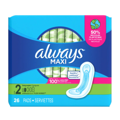 Always Maxi Pads 26ct Long Super-wholesale