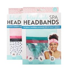 Headbands Adjustable 2pk Asst Clrs-wholesale