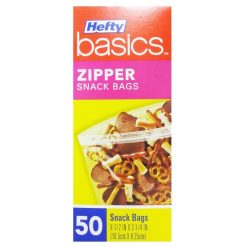 Hefty Snack Bags Zipper 50ct-wholesale
