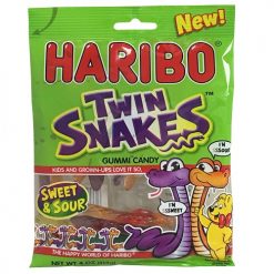 Haribo Gummies Twin Snakes 4oz Bag