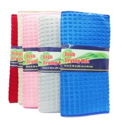 Dish Drying Mat 12X18in Assr Clrs-wholesale