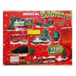 Toy Santas Train Set 22pc Musical-wholesale