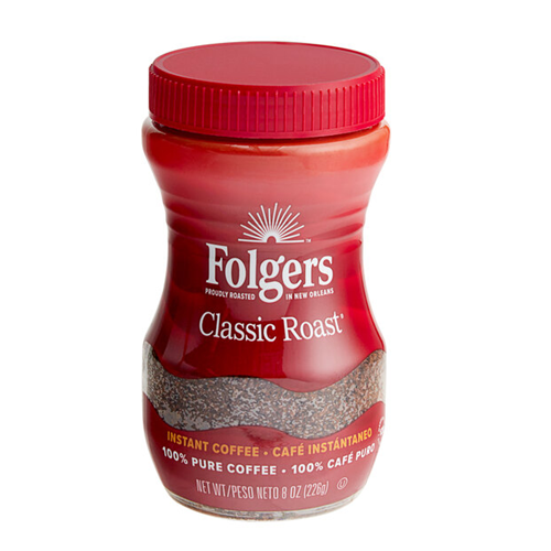 Folgers Instant Coffee 8oz Classic Roast-wholesale Folgers Instant Coffee 8oz Classic Roast-wholesale