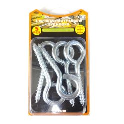Screw Eye Hooks 5pc 3.15in-wholesale
