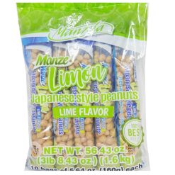 Manzela Japanese Peanuts 160g Lime-wholesale