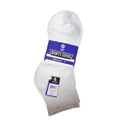 Mens Socks Ankle 3pk 9-11 Grey-wholesale