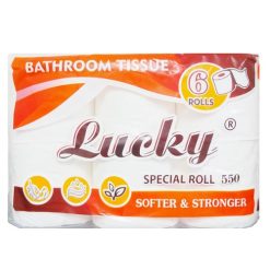 Lucky Bath Tissue 6pk 500ct Soft-Strong-wholesale
