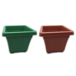 Plant Pot Plastic Sqr 11.5X9.8 Asst-wholesale