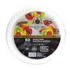Ideal Plastic Plates 7in 50ct White-wholesale