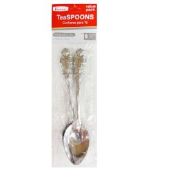 Teaspoons Set 6ct 5in Stainless Steel-wholesale