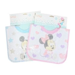 Baby Bibs Pullover Mickey Asst Clrs-wholesale