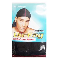 Du-Rag For Men 1pc Black Original-wholesale