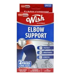 Wish Elbow Support 2pk Blue-wholesale