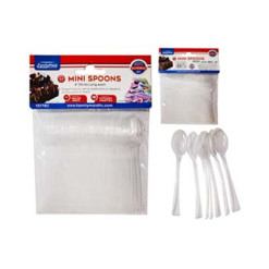 Spoons Mini 40pc 4in Clear-wholesale