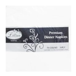 Lillian Dinner Napkins 75ct 2-ply-wholesale