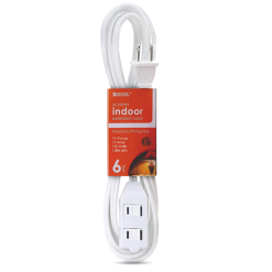 Extension Cord 6ft Indoor White-wholesale